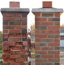 chimney repair before and after 
